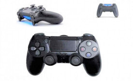 Controller wireless cu vibratii PS4 , gamepad cu bluetooth pt consola SONY PS4 , Negru