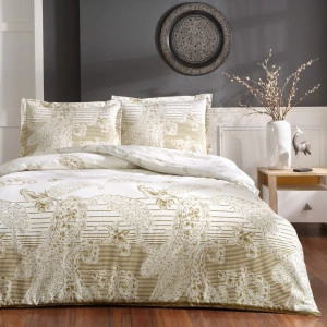 LENJERIE DE PAT DUBLU PAISLEY GOLD (BBC 100% SATINAT) MAKO-SATEN