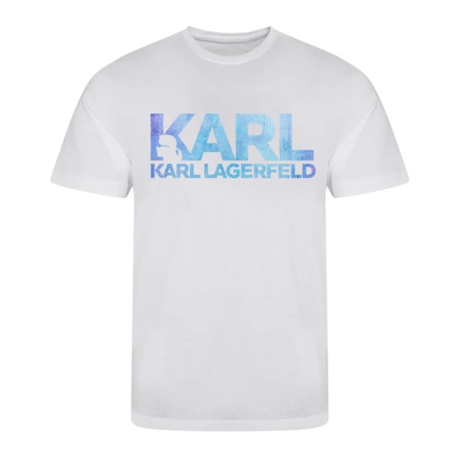 Tricou alb barbatesc ''KLD''