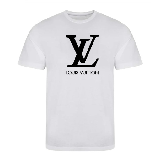 Tricou alb barbatesc ''LV''