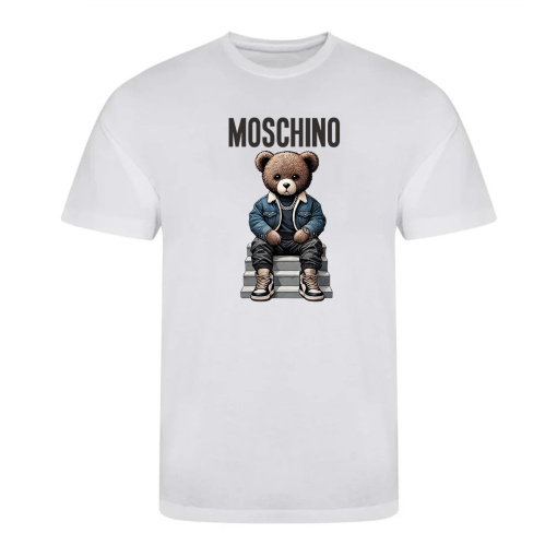 Tricou alb barbatesc ''MS''