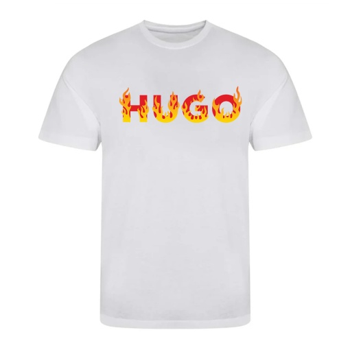 Tricou alb barbatesc ''HGF''