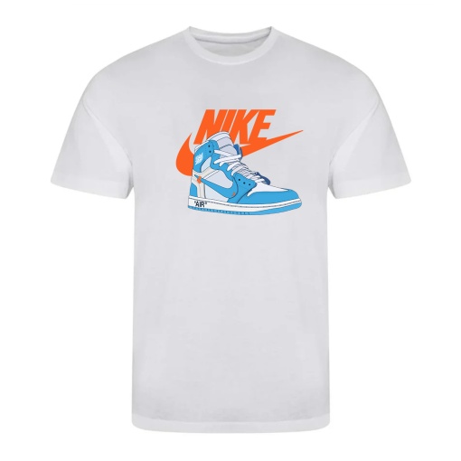 Tricou alb barbatesc ''NK3''
