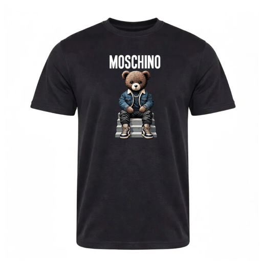 Tricou negru barbatesc ''MS''