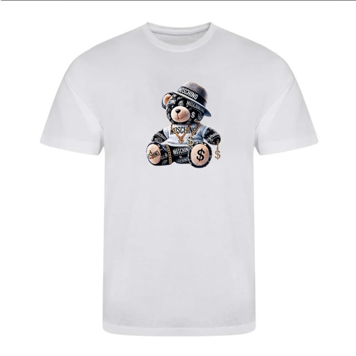 Tricou alb barbatesc ''TEDDY''