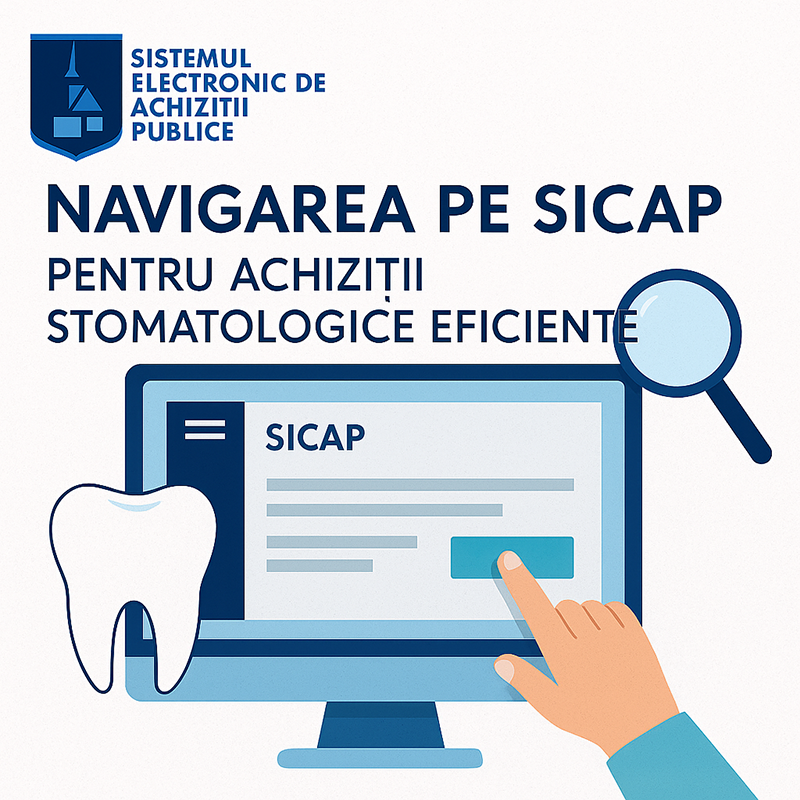 Navigarea pe SICAP pentru achizitii stomatologice eficiente