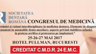 Congres Medicina Dentara S.D.R. 2017 - creditat 24 EMC