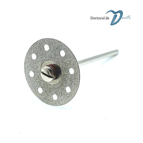 Disc diamantat 2 fete tehnica dentara 22 mm C02
