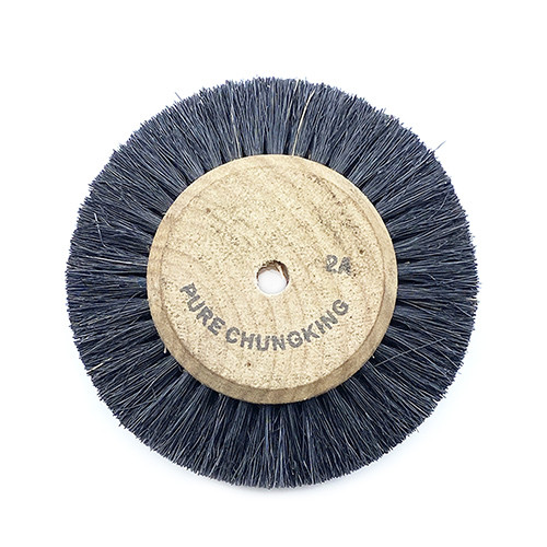 Perie 2 randuri peri medii corp lemn 80mm