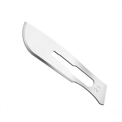 Lame bisturiu sterile otel carbon nr 21 set 100 bucati
