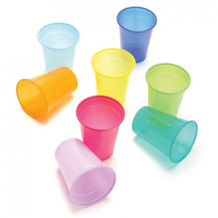 Pahare color PP 200ml 100BUC