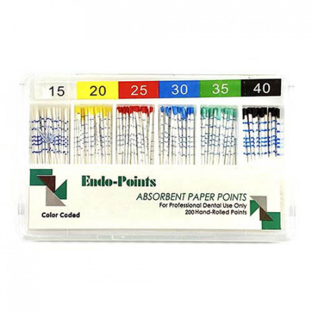 Conuri hartie gradate Endo Points seria I 15-40
