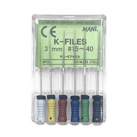 Ace endodontice Kerr files asortate 15-40 31mm MANI