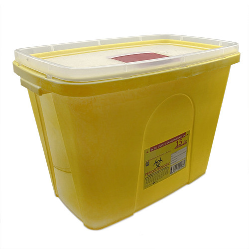 Cutie recipient deseuri medicale intepatoare taietoare 15L