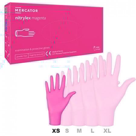 Manusi Nitrylex Magenta nepudrate XS