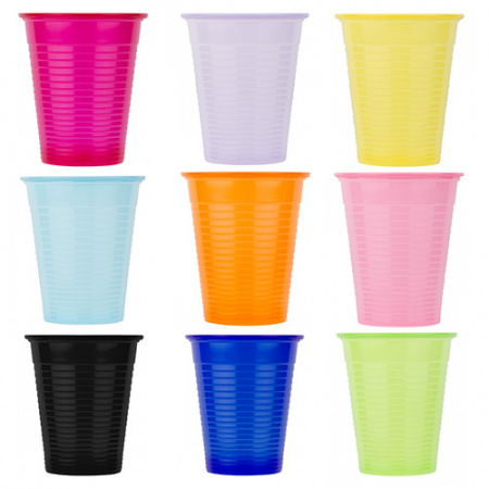 Pahare color PP 180ml Bournas 100BUC