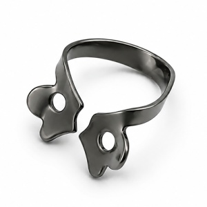 Clema Diga Anteriori si Premolari Nr00 Black Coated Cu Aripioare