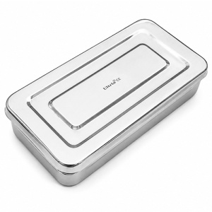Cutie inox capac pentru instrumentar 20x10 cm
