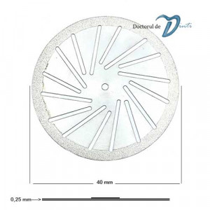 Dimensiuni disc diamantat sectionare modele gips 40 mm C06