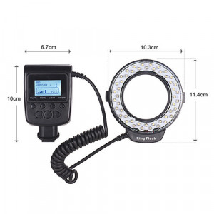 Dimensiuni flash circular lumina LED pentru camera MK004