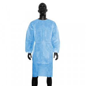 Halat protectie vizitator set 10 bucati albastru