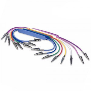 Lant color silicon autoclavabil cu cleme bavete