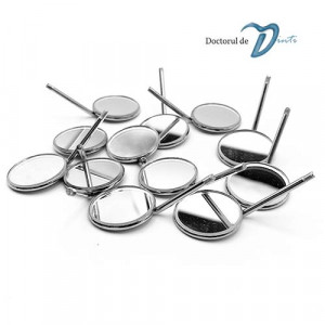 Oglinzi dentare plana nr 5 otel inoxidabil set 12 buc