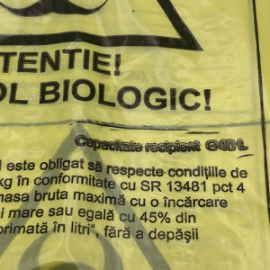 Saci deseuri Biohazard Pericol Biologic capacitate 40L