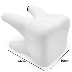 Scaun Decorativ In Forma Dinte Alb 42cm
