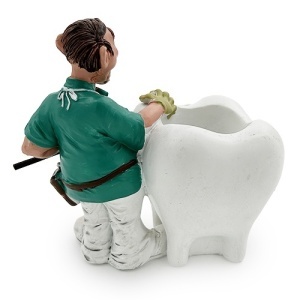 Statueta Igiena Dentara Stil Suport De Pixuri