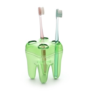 Suport Periute Plastic Forma De Dinte Verde