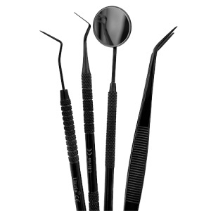Trusa Consultatie Stomatologie Black Line Cu 4 Piese