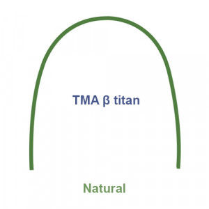 Arc ortodontic TMA beta titan natural 1buc