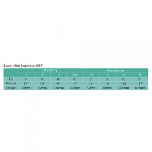 Valori Bracketi Super Mini MBT 20buc