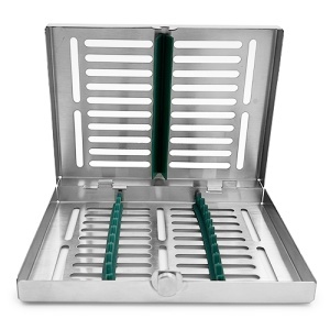 Caseta Sterilizare Instrumentar Cu Suport Silicon 10 Sloturi