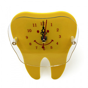 Ceas galben de birou dinte color DE583