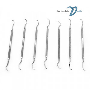 Chiurete Gracey Standard Inox Set 7 buc Stomatologie