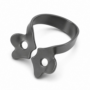 Clema Diga Pentru Premolari #0 Black Coated Cu Aripioare