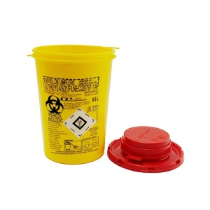 Cutie Recipient Deseuri Medicale Intepatoare Taietoare 0.6L