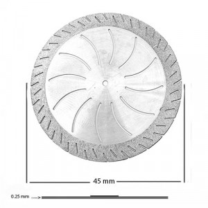Dimensiuni disc diamantat sectionare modele gips 45 mm C18