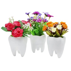 Ghiveci Decorativ Mini Alb Din Ceramic