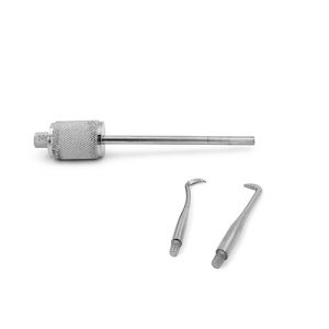 Instrument manual indepartare lucrari dentare cu 2 varfuri