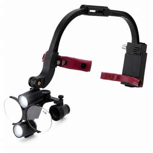Lupe Dentare 3.5x cu Lampa Frontala LED si Lentila 1.5x