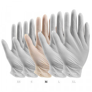 Manusi examinare latex pudrate marime M