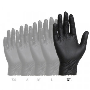 Manusi nitril nepudrate Negru marime XL