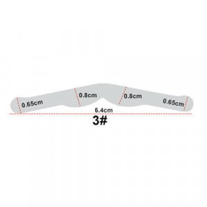 Dimensiuni matrici Tofflemire inox nr 3 grosime 0.015 144 buc