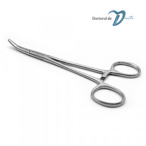 Pensa hemostatica Pean curba de 13cm