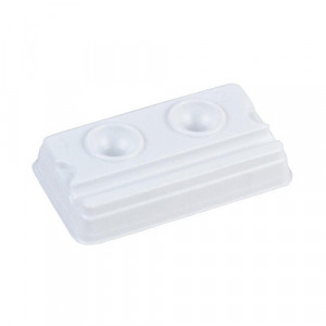 Placuta pad plastic mixare materiale dentare 2 sloturi