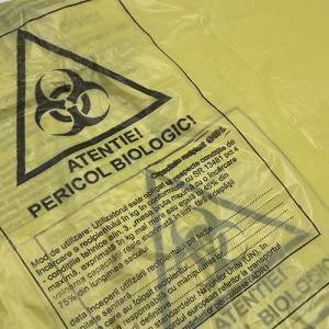 Saci deseuri Biohazard Pericol Biologic de 40L