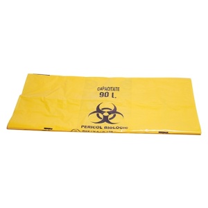 Saci Deseuri Biohazard Pericol Biologic Cap 90L